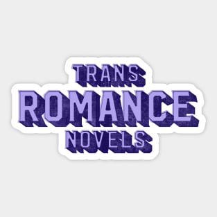 Trans Romance Novels (purple) Sticker